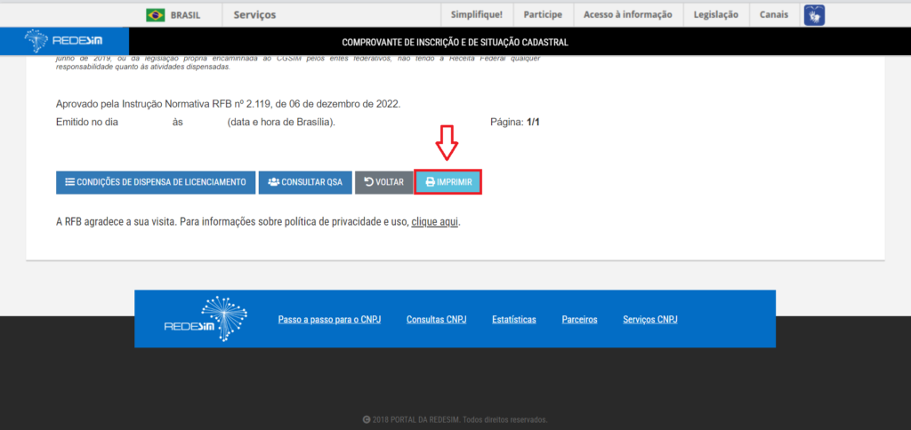 Consulta CNPJ Receita Federal - Passo 4